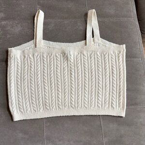 Express Cream Knit Blouse